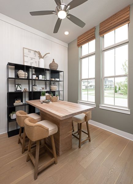 Representative furnished interior of a home built from the Sage by Tri Pointe Homes in The Retreat at Harvest, Argyle (Image 9).