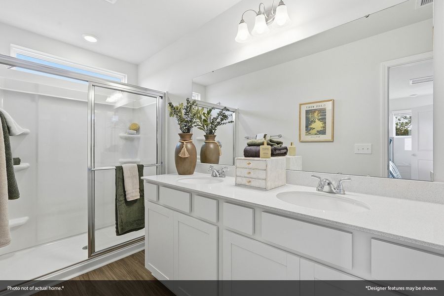 Furnished interior view inside a new home in Nichols Landing, Charlotte (Image 11).