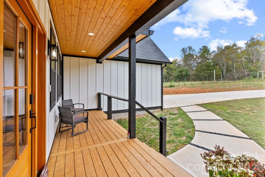 Exterior details and patio area of a home in , Leicester (Image 27). Exterior details and patio area of a home in , Leicester (Image 27).