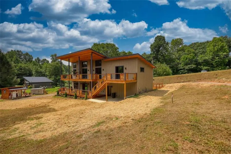Exterior details and patio area of a home in , Blue Ridge (Image 40).