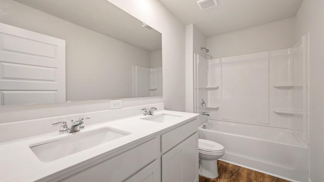 Furnished interior view inside a new home in Brooks Station, Dacula (Image 10).