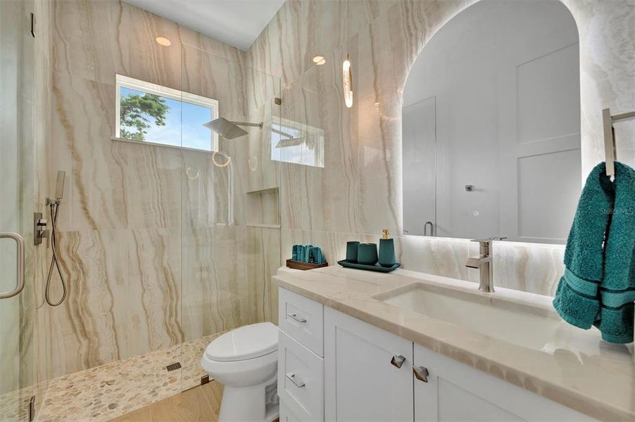 Furnished interior view inside a new home in , Sarasota (Image 38).