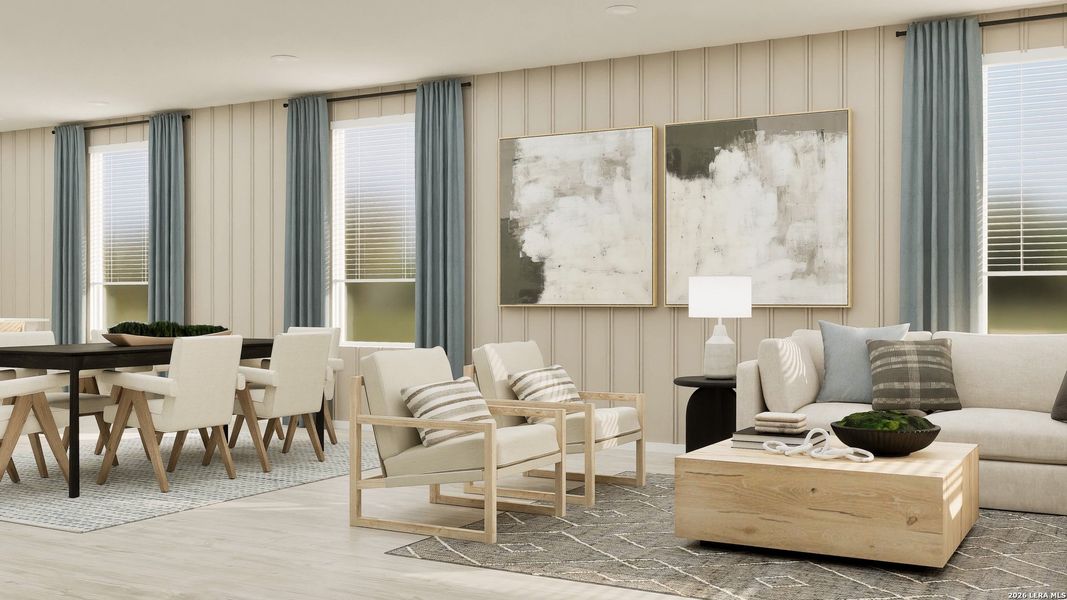 Furnished interior view inside a new home in Blossom Ranch, San Antonio (Image 29).