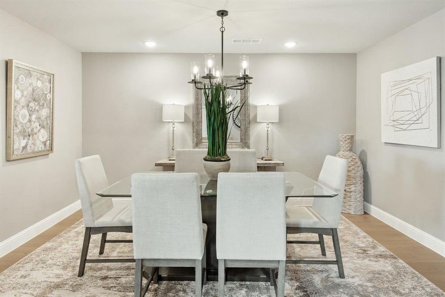 Furnished interior view inside a new home in Hayes Crossing, Midlothian (Image 32).