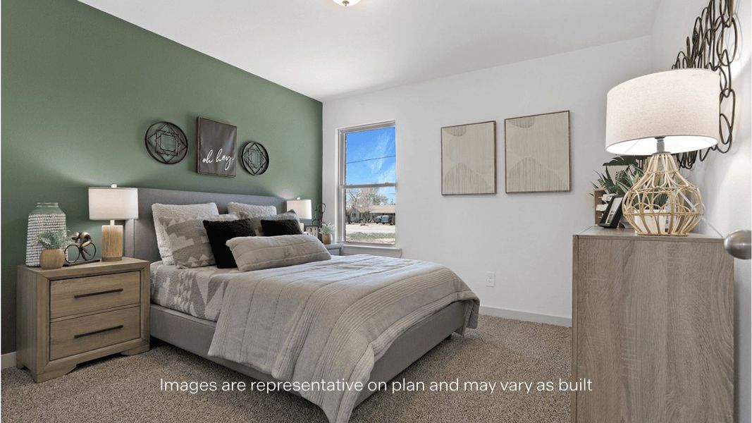 Furnished interior view inside a new home in Allen Farms, Lubbock (Image 9).
