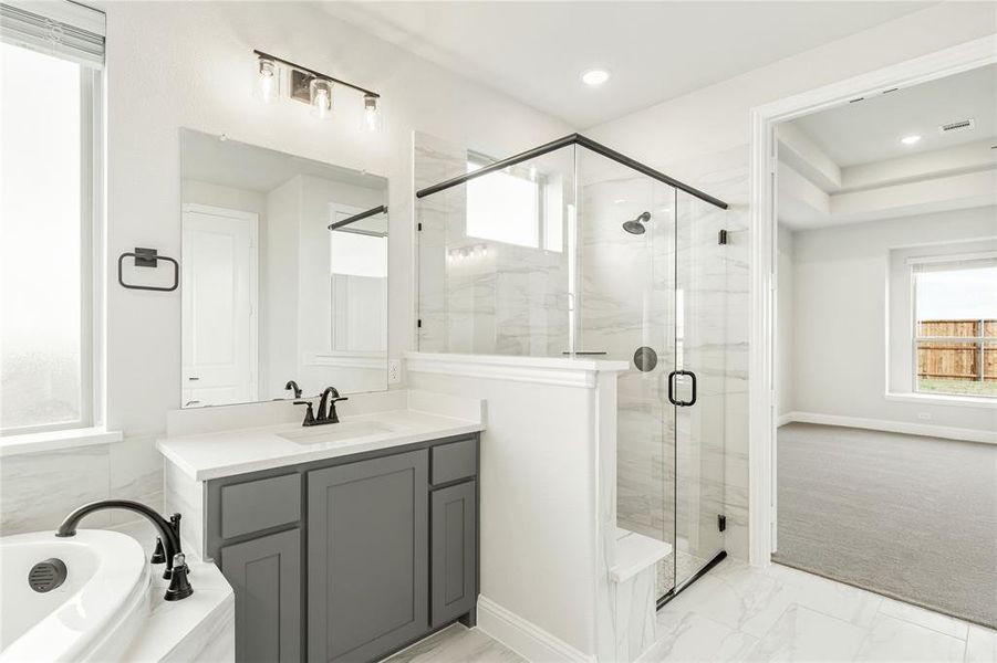 Furnished interior view inside a new home in Sutton Fields, Celina (Image 13).