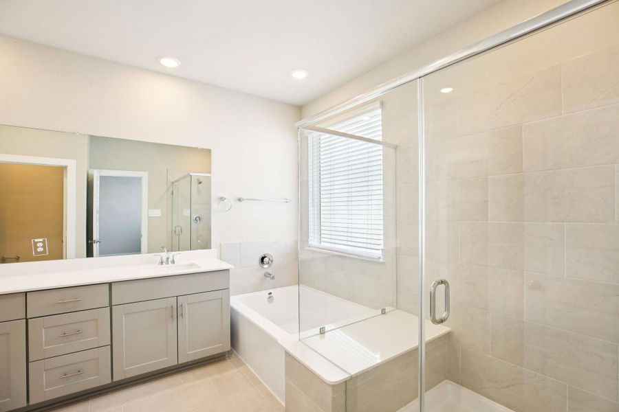 Furnished interior view inside a new home in Kemah Crossing - City Series, Kemah (Image 13). Furnished interior view inside a new home in Kemah Crossing - City Series, Kemah (Image 13).