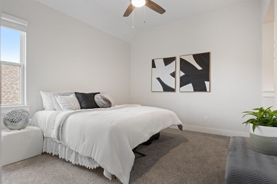 Furnished interior view inside a new home in Palmera Ridge, Leander (Image 21). Furnished interior view inside a new home in Palmera Ridge, Leander (Image 21).