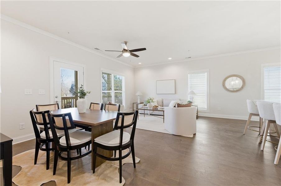 Furnished interior view inside a new home in , Marietta (Image 14). Furnished interior view inside a new home in , Marietta (Image 14).
