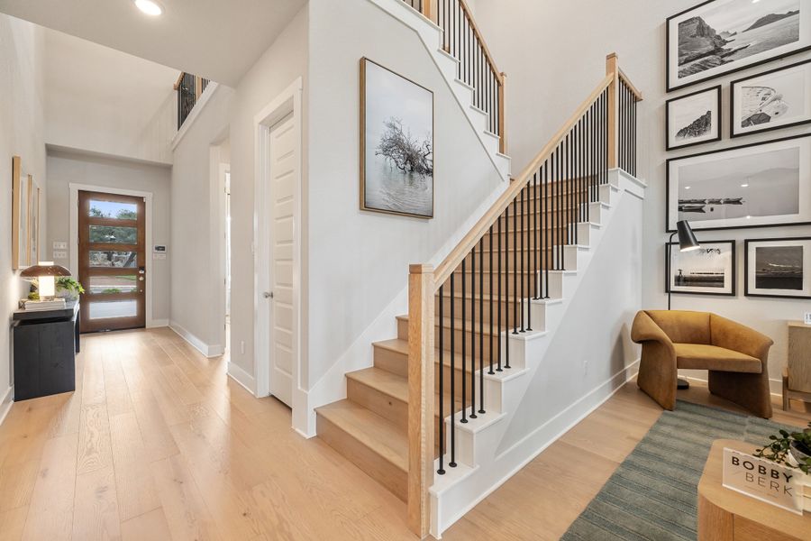 Furnished interior view inside a new home in Heritage, Dripping Springs (Image 25).