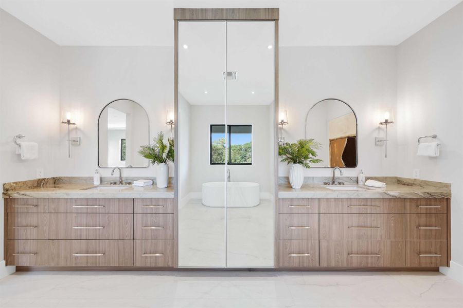 Furnished interior view inside a new home in , Boynton Beach (Image 11).