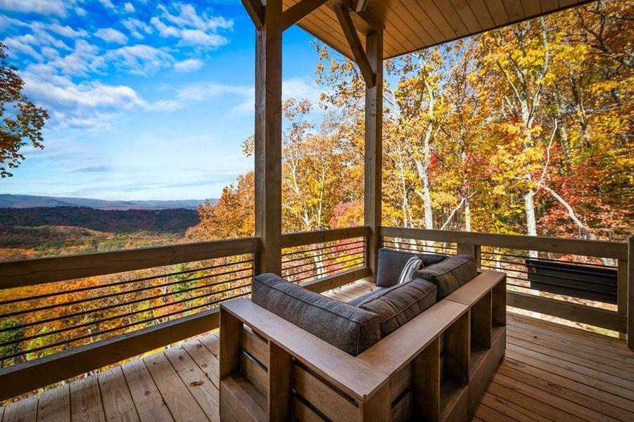 Exterior details and patio area of a home in , Blue Ridge (Image 37).