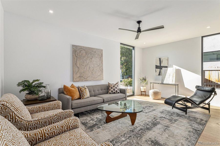 Furnished interior view inside a new home in , Denver (Image 32).