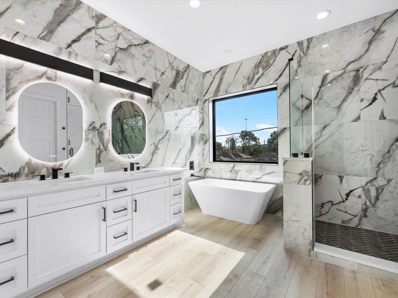 Furnished interior view inside a new home in , Houston (Image 10).