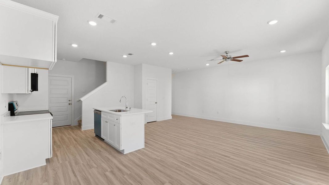 Representative unfurnished interior of a home built from the Sabal Exterior Unit by D.R. Horton in Chateau Nemours, Port Saint Joe (Image 13). Representative unfurnished interior of a home built from the Sabal Exterior Unit by D.R. Horton in Chateau Nemours, Port Saint Joe (Image 13).