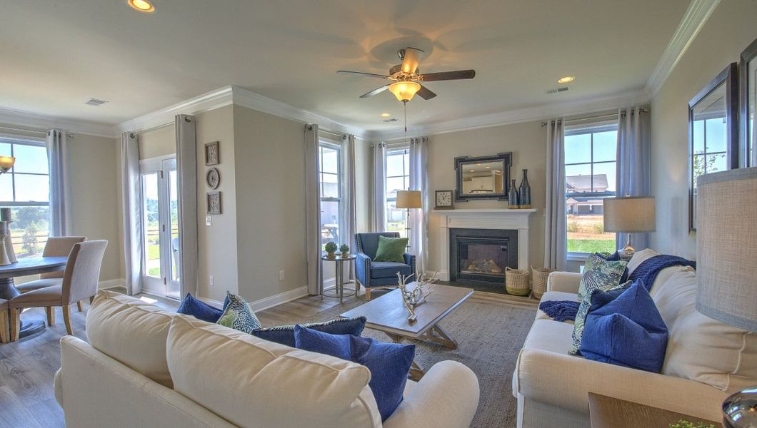Furnished interior view inside a new home in Reserve at Tap Root Farms, Fletcher (Image 24).