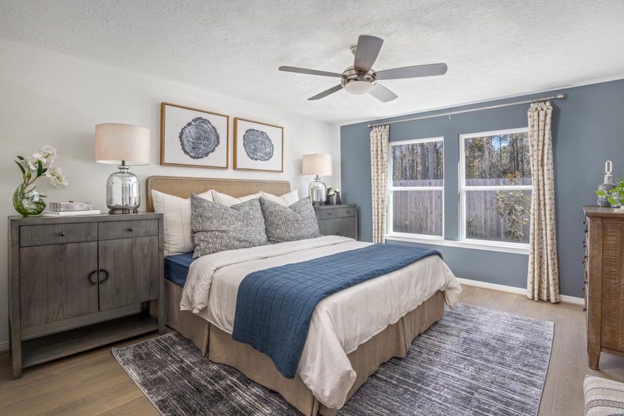 Representative furnished interior of a home built from the 1548 Modeled by KB Home in Grace Landing, Willis (Image 7). Representative furnished interior of a home built from the 1548 Modeled by KB Home in Grace Landing, Willis (Image 7).