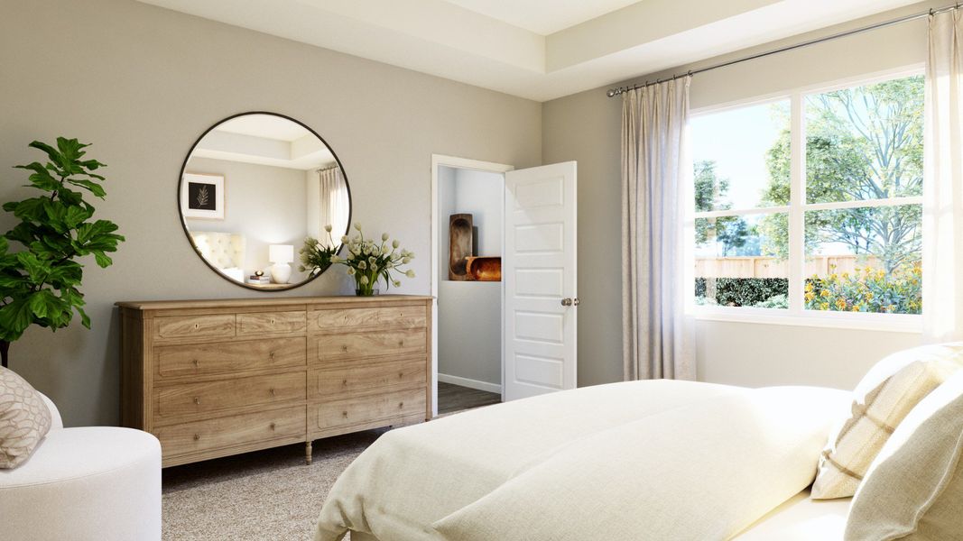Representative furnished interior of a home built from the The Emilia by Legend Homes in Rocky Creek Crossing, Crowley (Image 16).