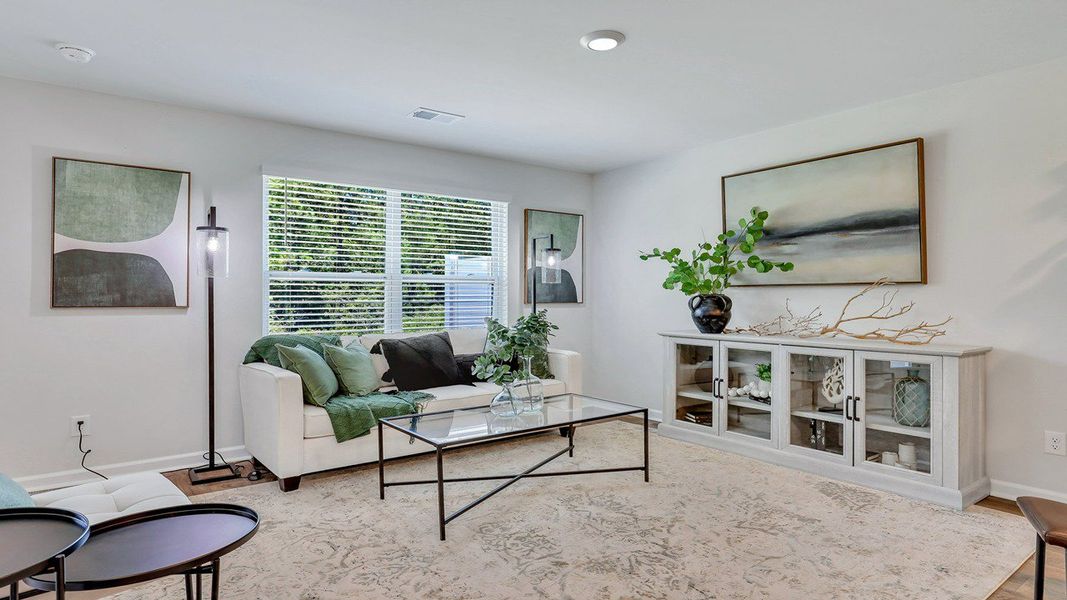 Furnished interior view inside a new home in The Pines at New Hampstead, Bloomingdale (Image 10).