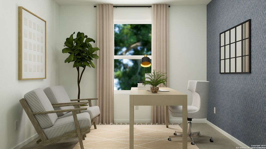 Furnished interior view inside a new home in Sapphire Grove, San Antonio (Image 9).