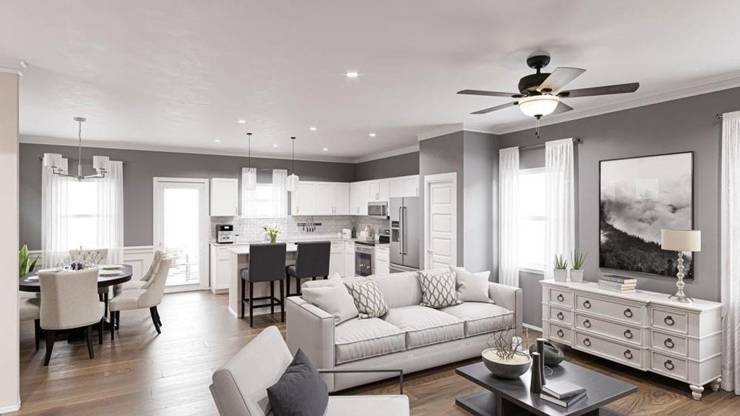Furnished interior view inside a new home in Fuller Station, Loganville (Image 5).