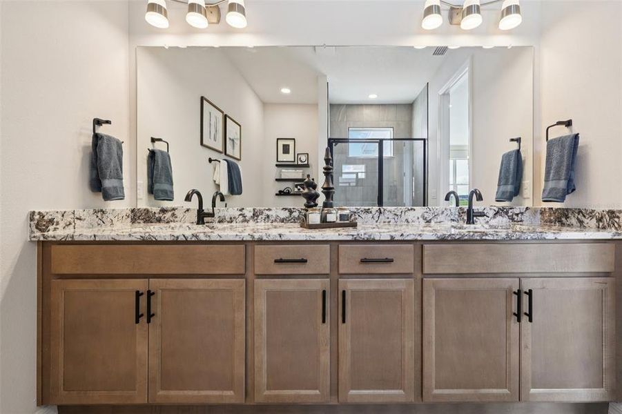 Furnished interior view inside a new home in Isla Mirada, San Antonio (Image 42).