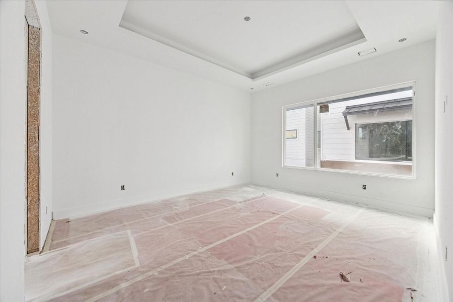 View of the primary bedroom as of December 12, 2025.