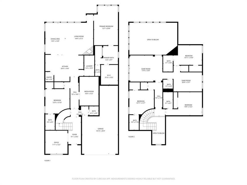 2D floor plan layout of this home in Mosaic, Celina, TX (Image 5).