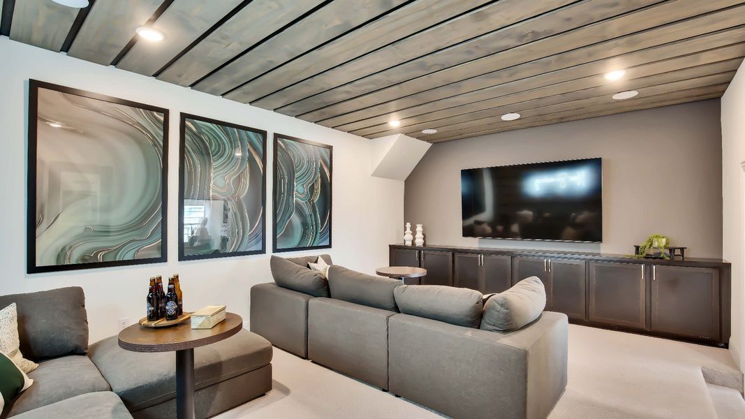 Furnished interior view inside a new home in Oaks at San Gabriel, Georgetown (Image 16). Furnished interior view inside a new home in Oaks at San Gabriel, Georgetown (Image 16).