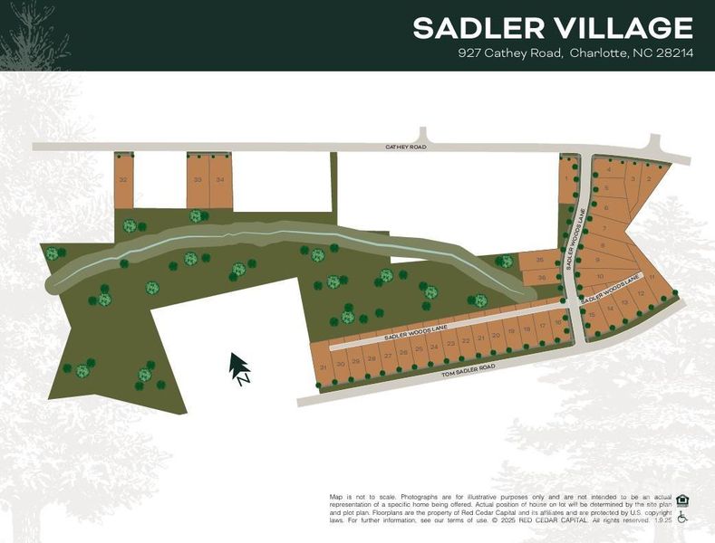 Sadler Village Site Map