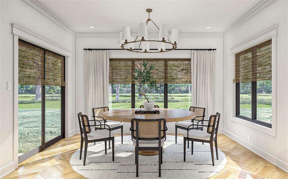 Furnished interior view inside a new home in , Marietta (Image 11).