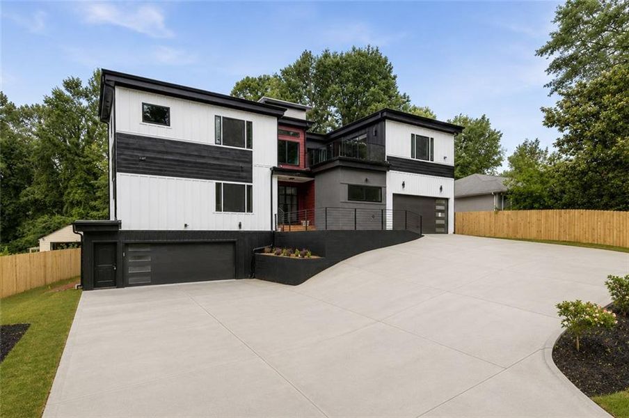 Front exterior of a new home in , Atlanta, GA, highlighting curb appeal (Image 2). Front exterior of a new home in , Atlanta, GA, highlighting curb appeal (Image 2).