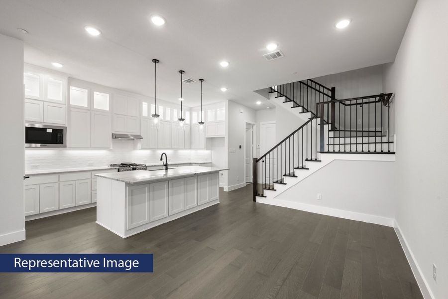 Representative furnished interior of a home built from the Buckeye R by First Texas Homes in The Abbey at Mercer Crossing, Farmers Branch (Image 5). Representative furnished interior of a home built from the Buckeye R by First Texas Homes in The Abbey at Mercer Crossing, Farmers Branch (Image 5).