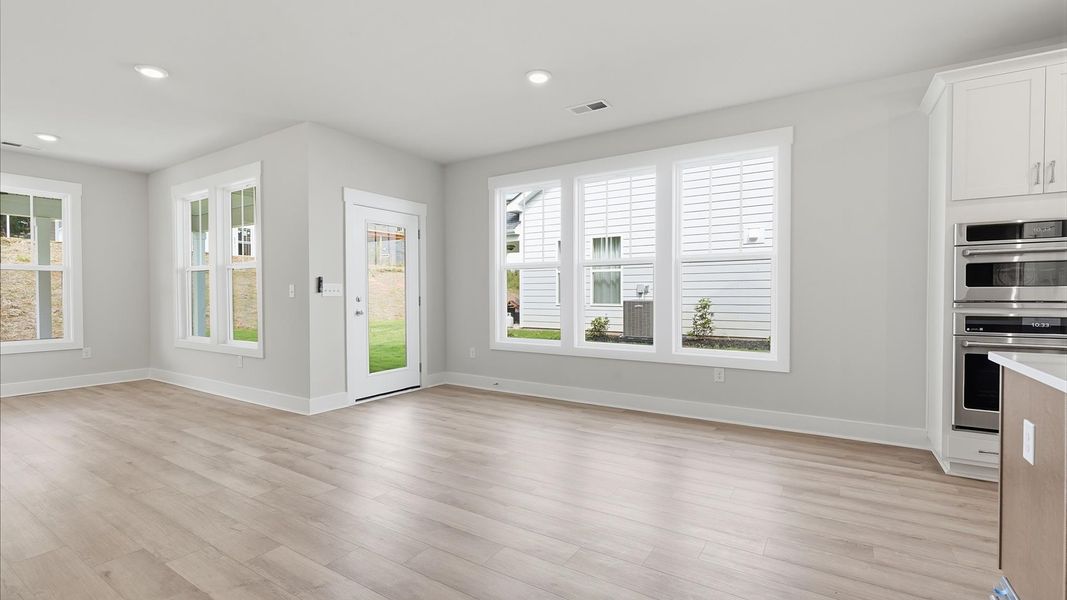 Thoughtfully designed breakfast area ideal for casual gatherings and family dinners
