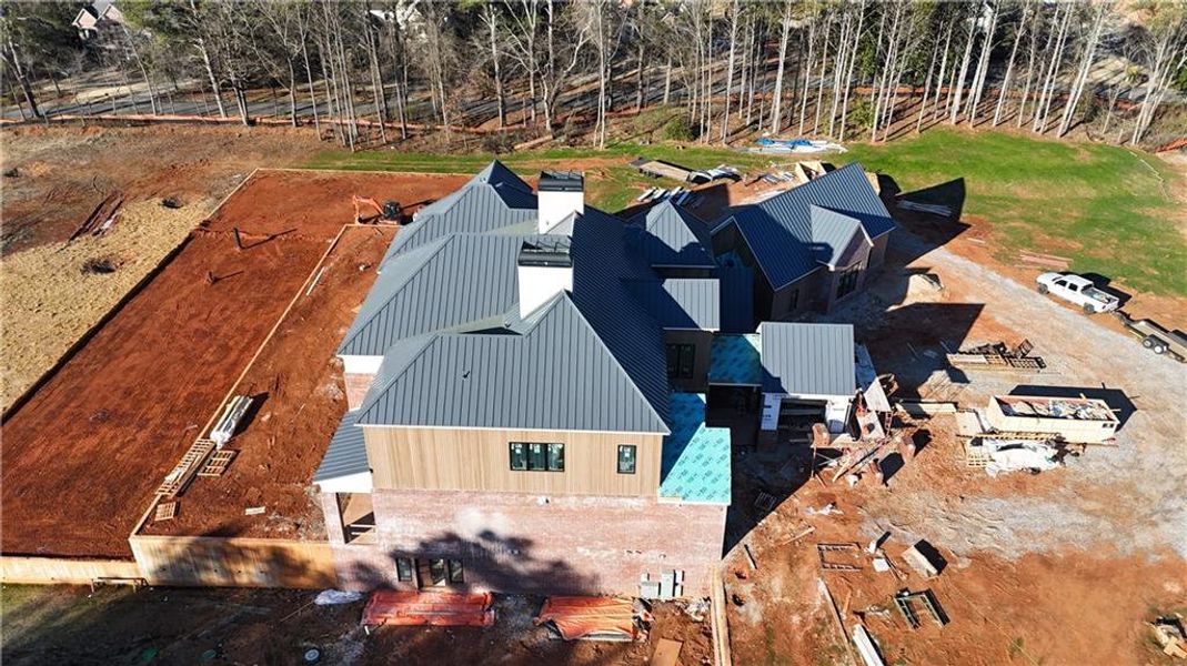 In-progress construction of a new home in , Milton, GA (Image 9).