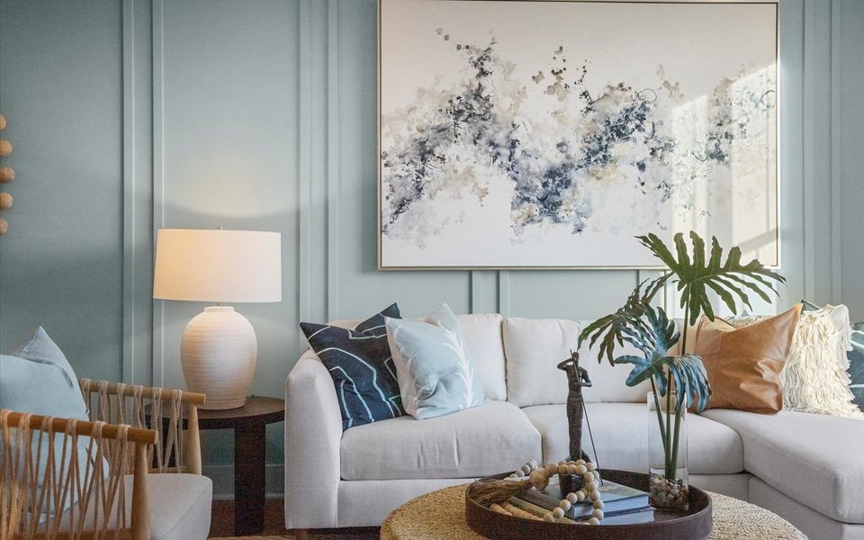 Representative furnished interior of a home built from the Lennox by Brookfield Residential in Townhomes at Wendell Falls, Wendell (Image 8).