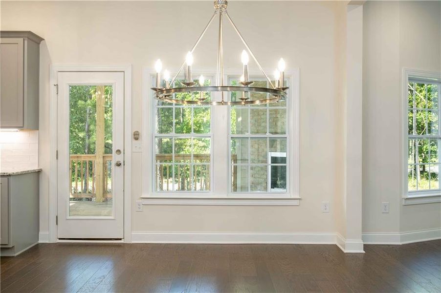 Furnished interior view inside a new home in , Acworth (Image 6). Furnished interior view inside a new home in , Acworth (Image 6).