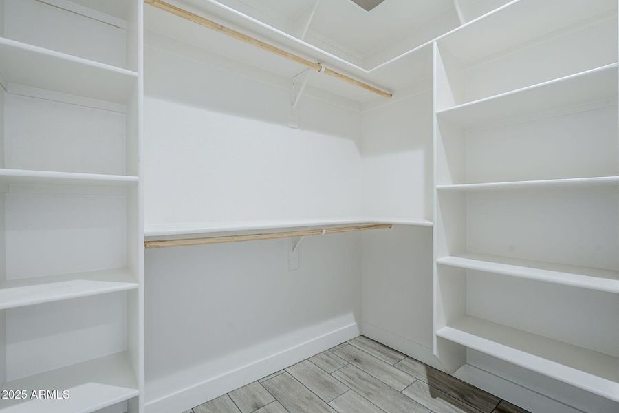 Primary walk in closet