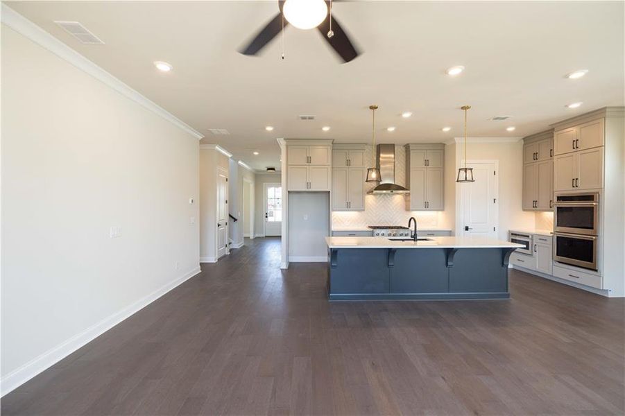 Furnished interior view inside a new home in Waterhaven, Cumming (Image 9).