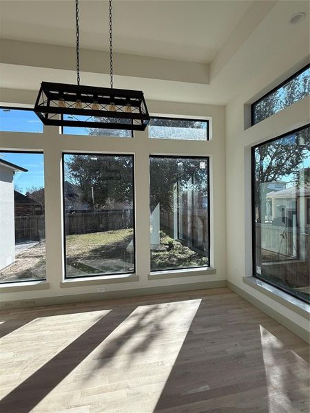 Formal Dining with backyard view
