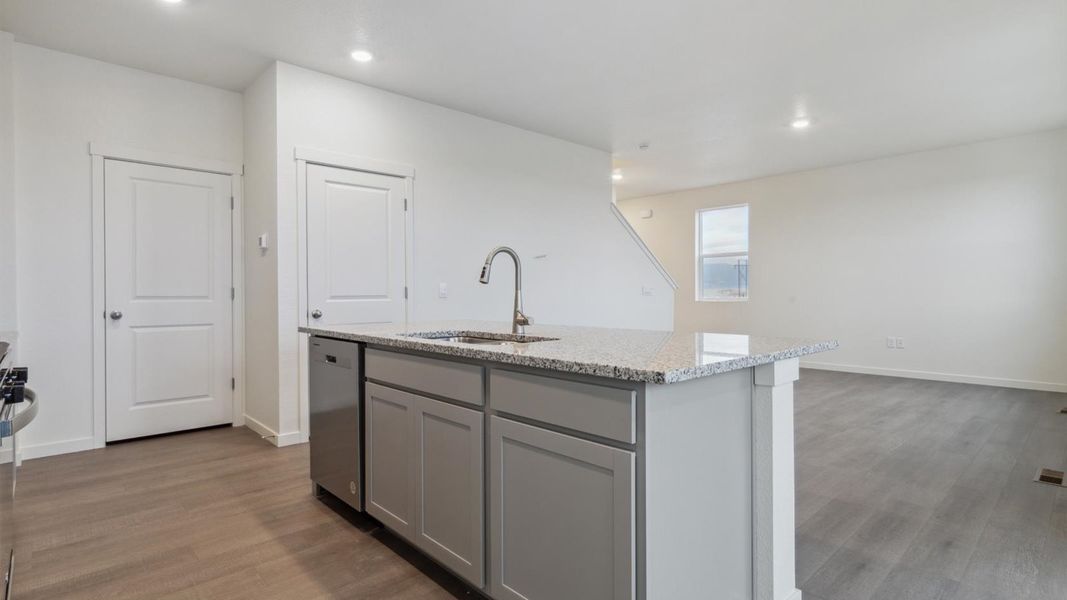 Representative furnished interior of a home built from the EDMON by D.R. Horton in The Ridge at Lorson Ranch, Colorado Springs (Image 6). Representative furnished interior of a home built from the EDMON by D.R. Horton in The Ridge at Lorson Ranch, Colorado Springs (Image 6).
