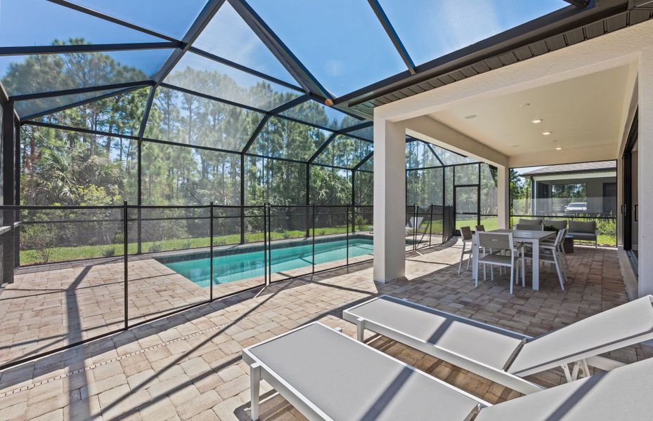 Soak up the sun in your screened-in lanai