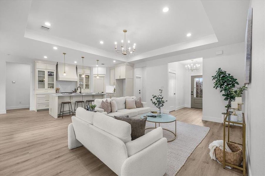 Furnished interior view inside a new home in , Fort Worth (Image 5).