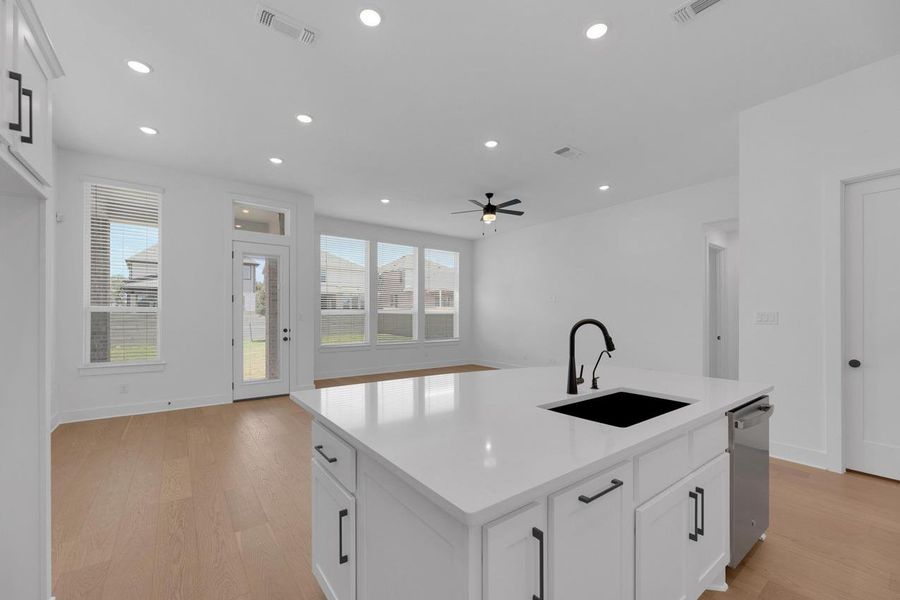 Furnished interior view inside a new home in Wolf Ranch: 51ft. lots, Georgetown (Image 12). Furnished interior view inside a new home in Wolf Ranch: 51ft. lots, Georgetown (Image 12).