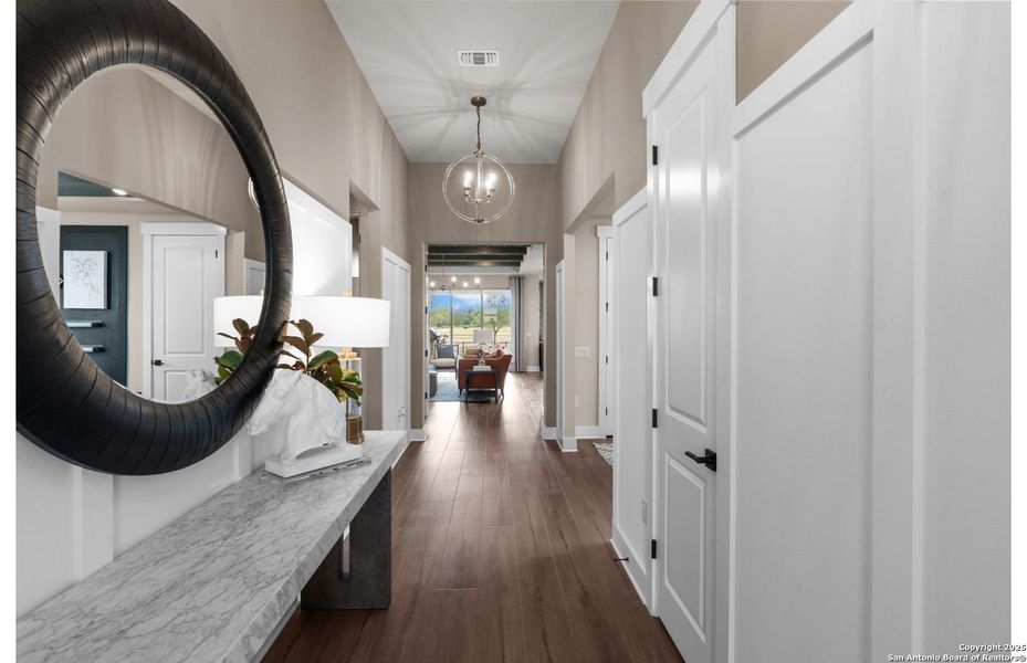 Furnished interior view inside a new home in Del Webb New Braunfels at Veramendi, New Braunfels (Image 27).