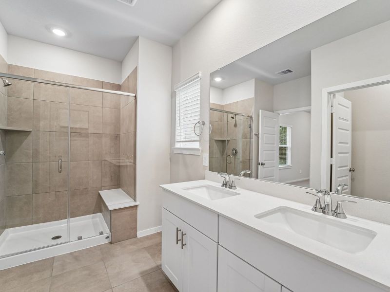 Furnished interior view inside a new home in Pinewood Trails - City Series, Atascocita (Image 9).