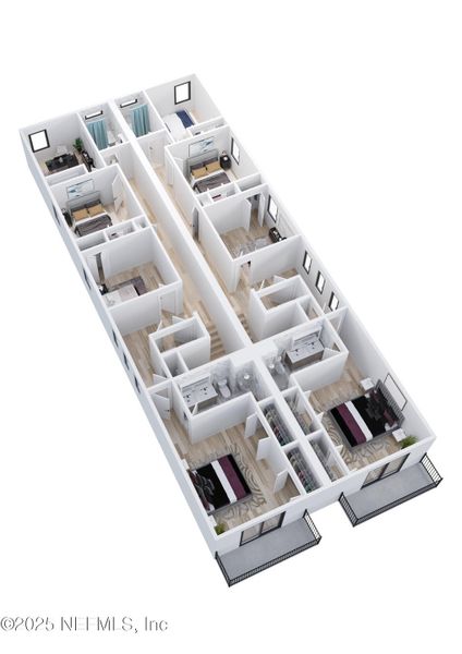 2D floor plan layout of this home in , Jacksonville Beach, FL (Image 3).