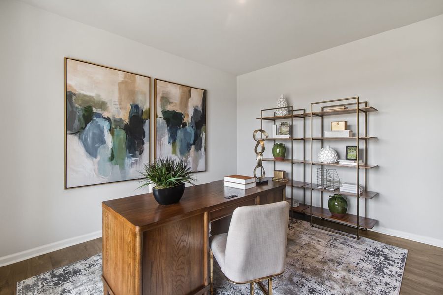 Representative furnished interior of a home built from the The Shiloh by Stanley Martin Homes in Bridgeport Single Family Homes, Greenville (Image 7).