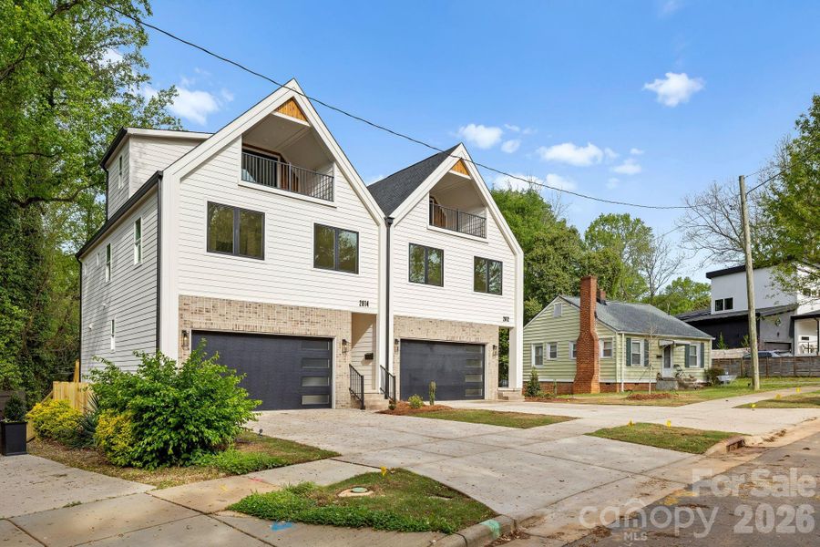 Front exterior of a new home in , Charlotte, NC, highlighting curb appeal (Image 27). Front exterior of a new home in , Charlotte, NC, highlighting curb appeal (Image 27).