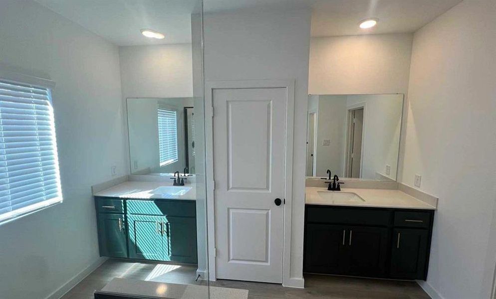 Primary Bathroom Construction Progress featuring the Luxe Collection